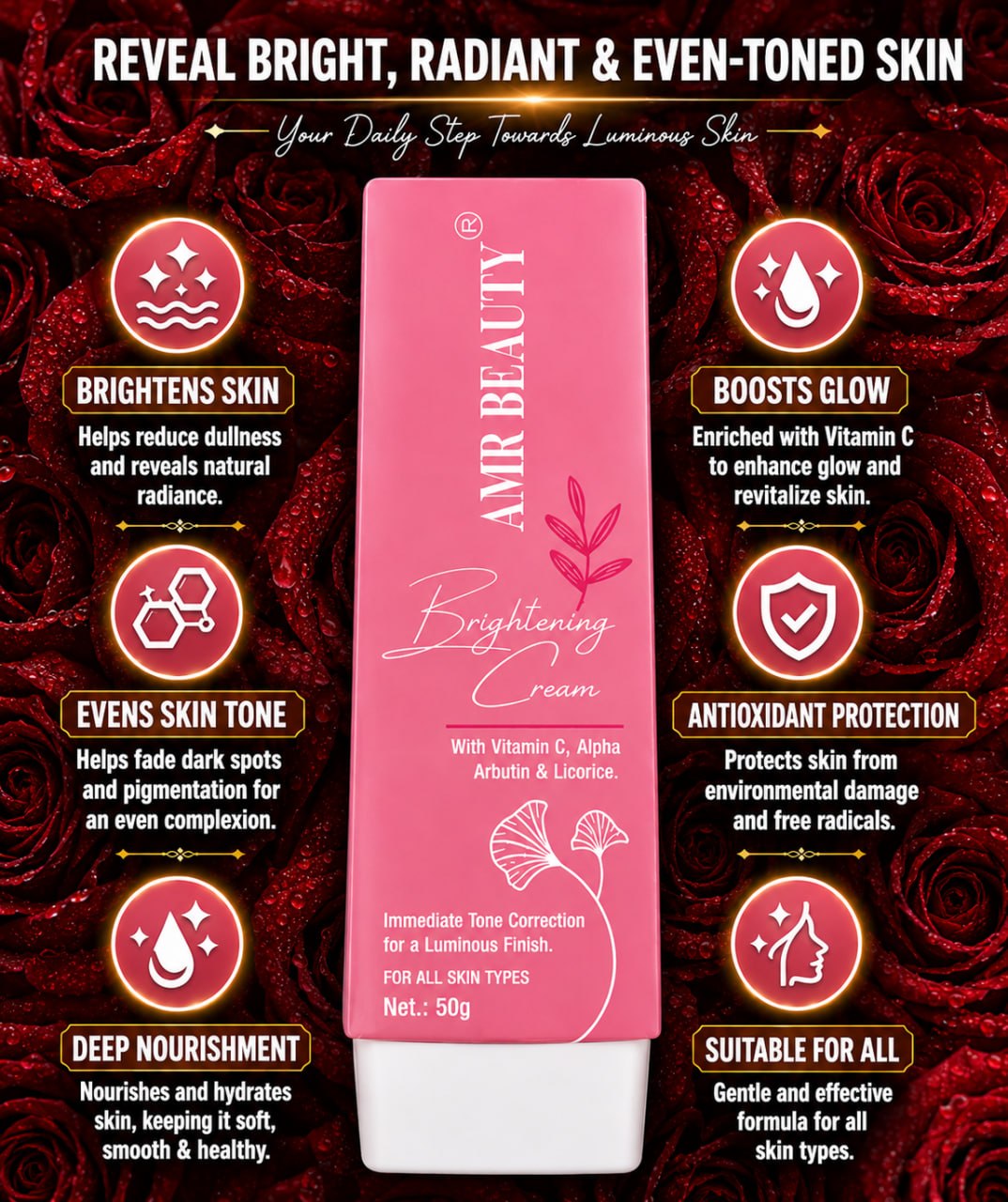 AMR BEAUTY BRIGHTENING CREAM DAY CREAM